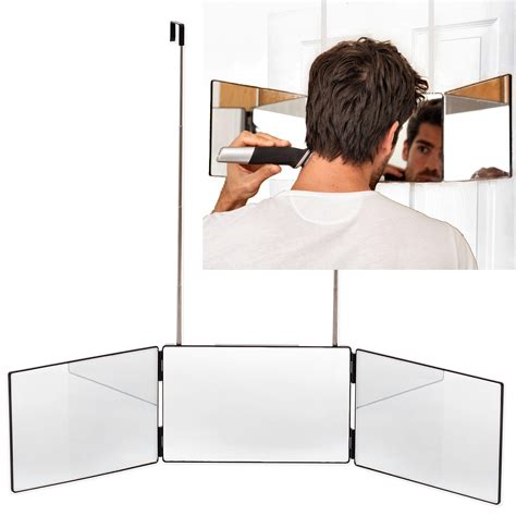 three way mirror for cutting hair|self style 3 way mirror.